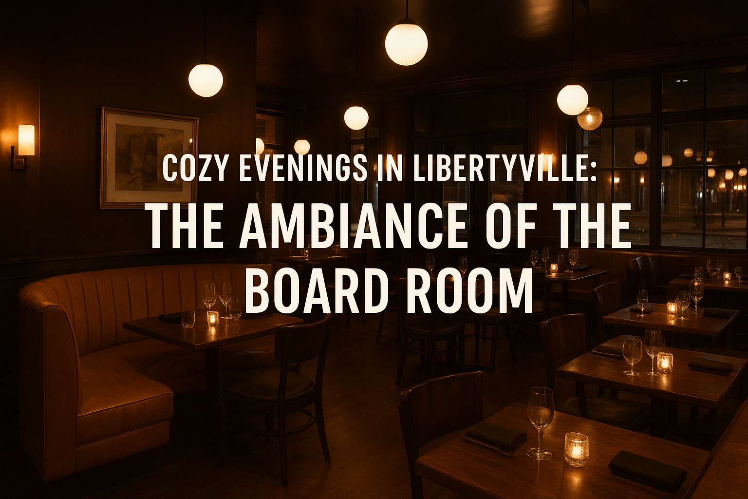 Cozy Evenings in Libertyville: The Ambiance of The Board Room