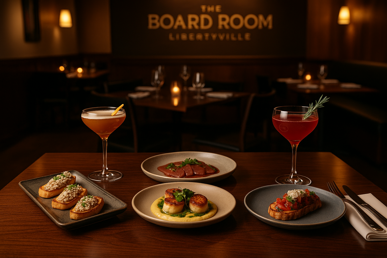 Savor Libertyville: Small Plates and Signature Cocktails at The Board Room