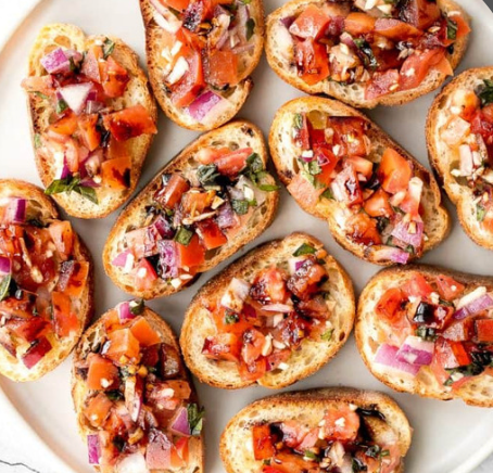 Roasted Tomato Bruschetta