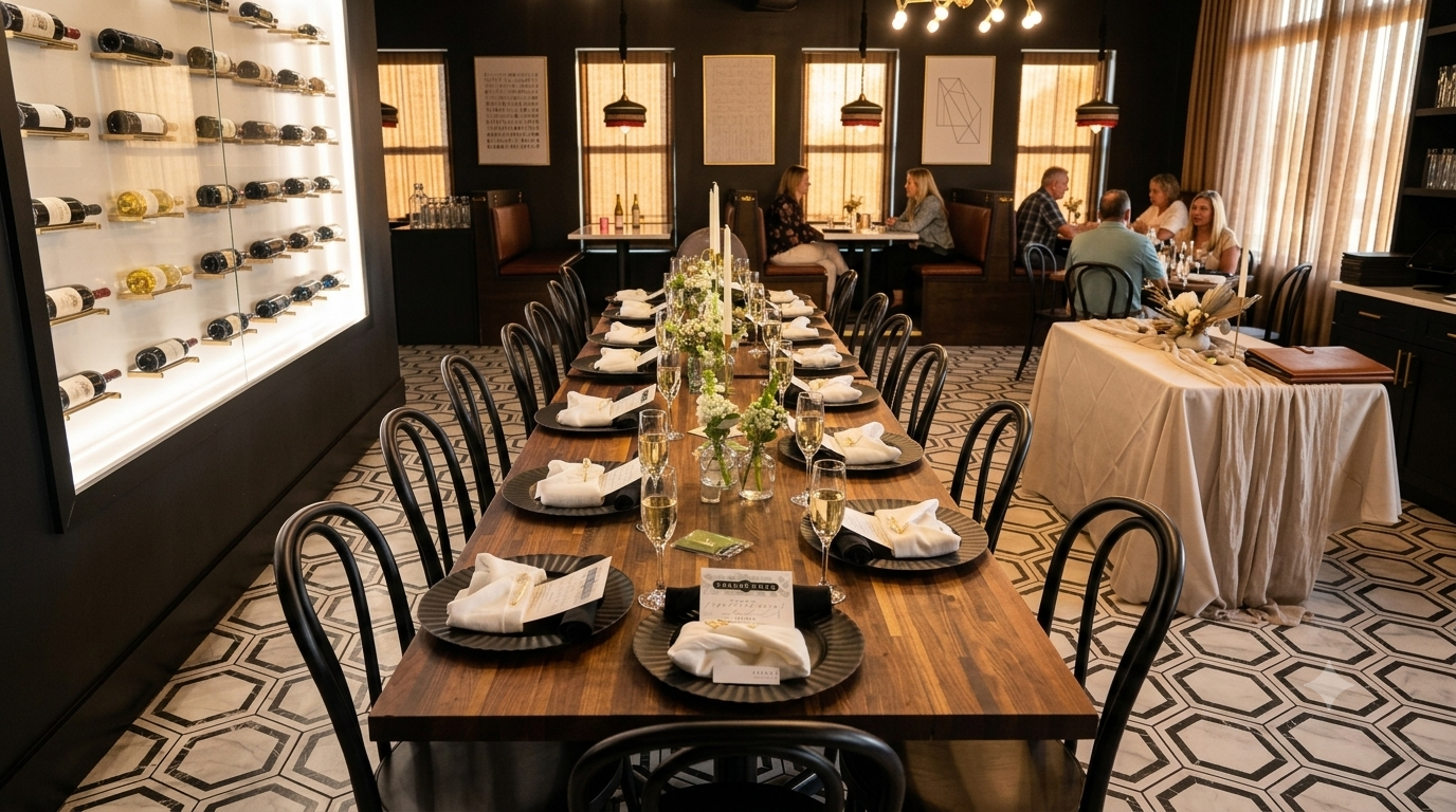 The Board Room Libertyville private dining room for group events and celebrations