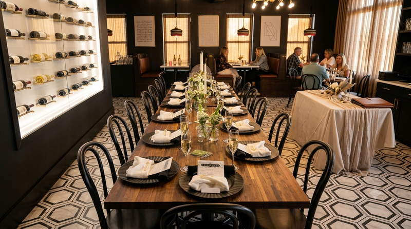 The Board Room Libertyville private dining room for group events and celebrations