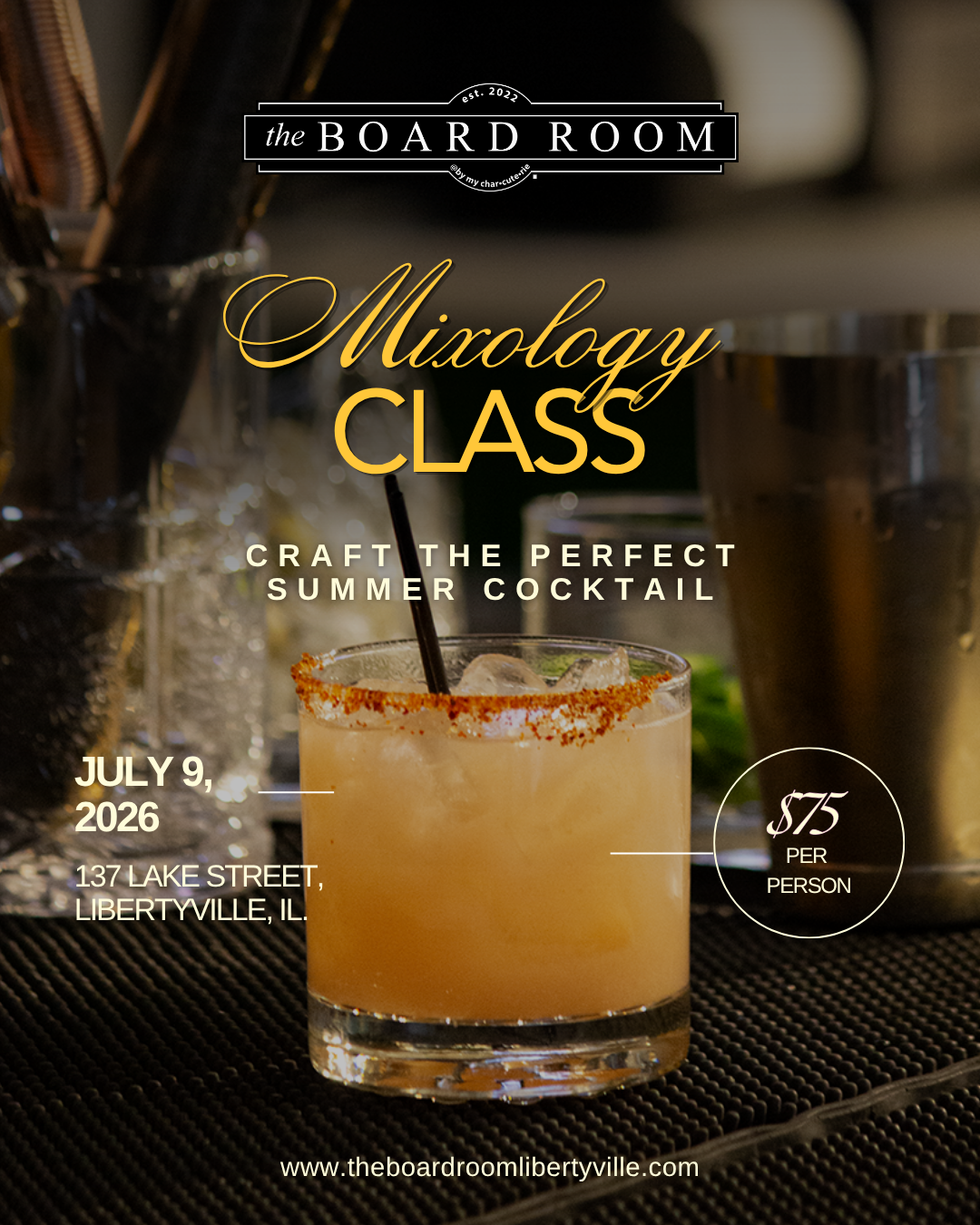 Mixology Class July 9th