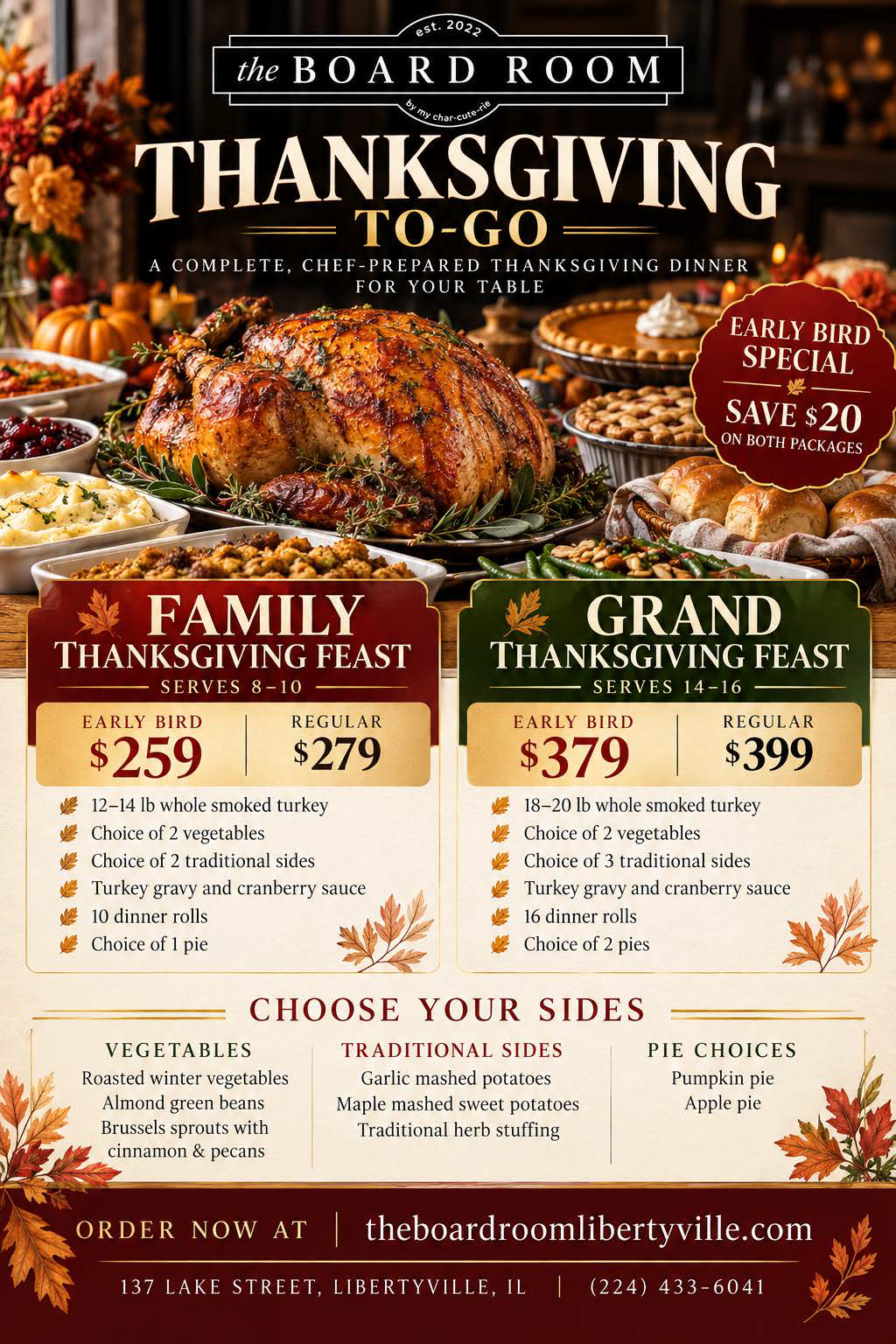 Family Thanksgiving Feast - $279